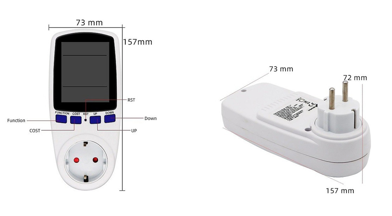 پاورمتر و توان سنج پریزی مدل V016 پاورمتر و توان سنج پریزی مدل V016