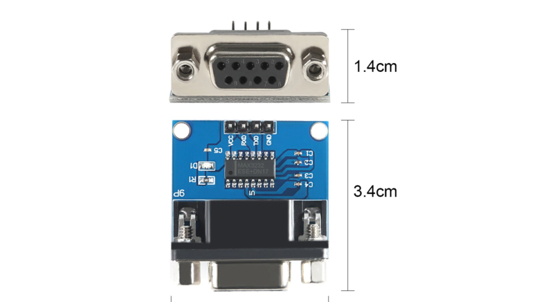 مبدل سریال RS232 به TTL با تراشه MAX3232