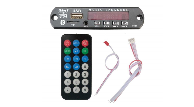 پخش کننده MP3 PLAYER پنلی بلوتوثی 12V اکولایزردار مدل V20