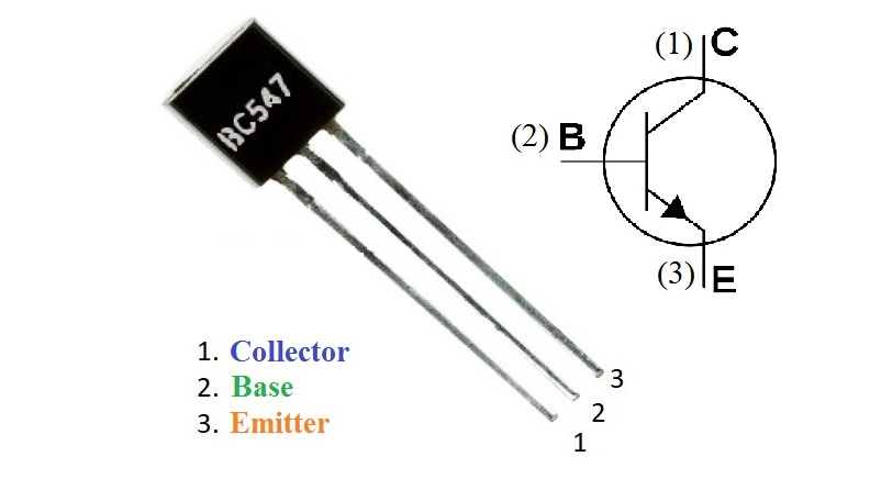 ترانزیستور BC547 پکیج TO-92