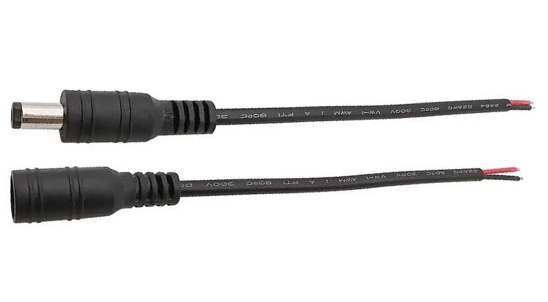 فیش آداپتور نرو ماده جفت قفلی ضد آب مشکی