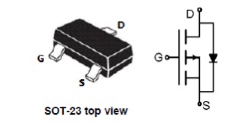 ماسفت SI2300 پکیج SOT-23