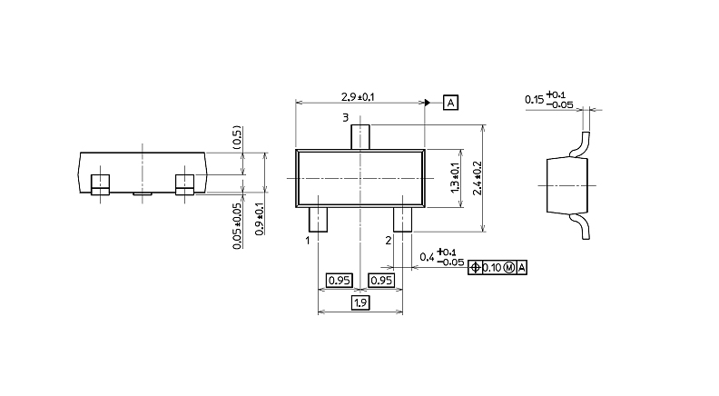 ترانزیستور C945 SMD پکیج SOT23