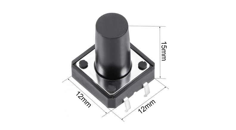 تک سوئیچ 12x12x15mm