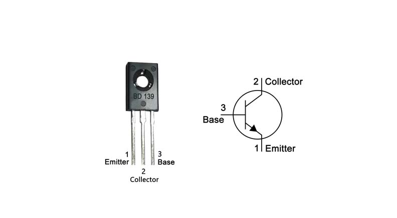 ترانزیستور BD139 نوع NPN پکیج TO-126