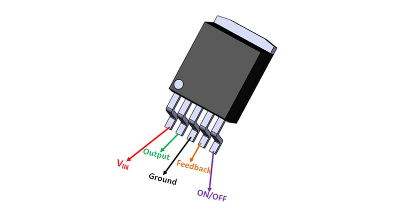 رگولاتور LM2596S-ADJ 3A پکیج TO-263-5