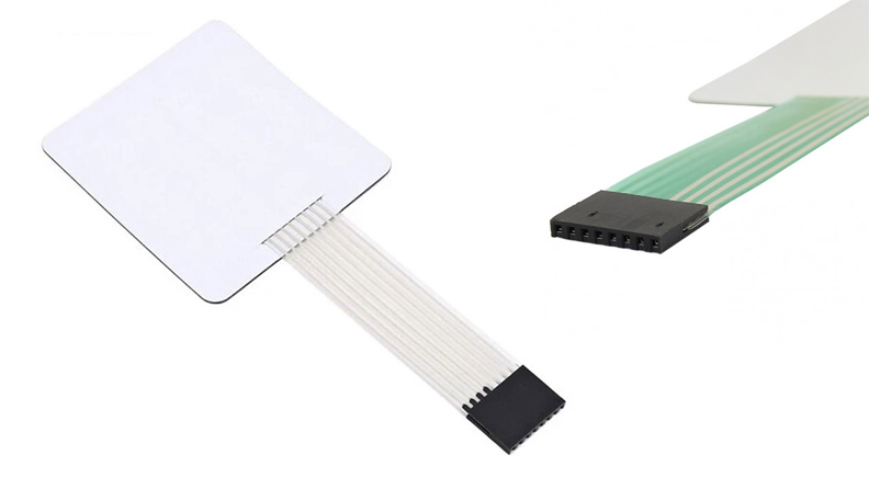 کیپد 4x4 فلت دار مدل 0-9 A-D آبی-قرمز