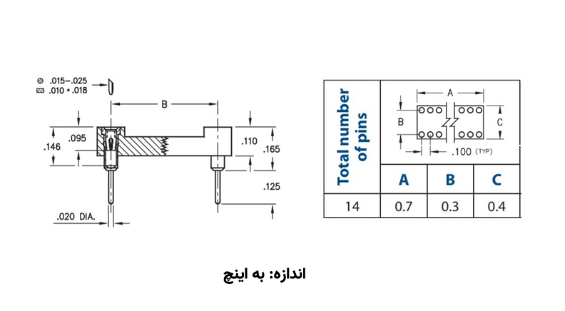 سوکت IC نظامی 8 پایه