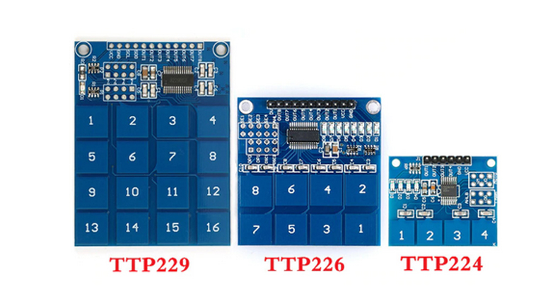 ماژول کی پد 1x4 لمسی خازنی TTP224