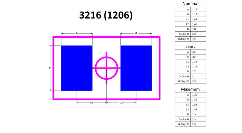 خازن 2.2uF پکیج SMD 1206