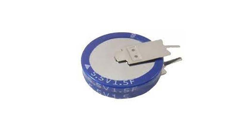 خازن الکترولیتی 1F/5.5V سوپر خازن ایستاده