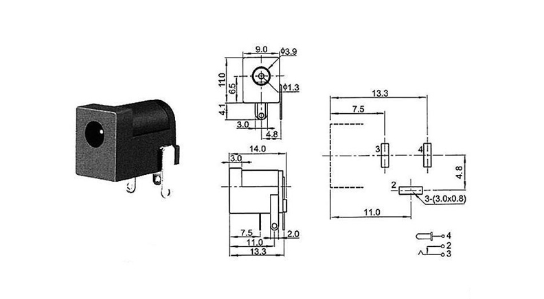 جک آداپتور مدل DC-005C