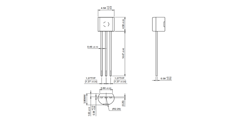 ترانزیستور BC327 پکیج TO-92