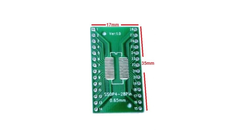 تبدیل SMD به DIP پکیج SOP28 SSOP28 TSSOP28