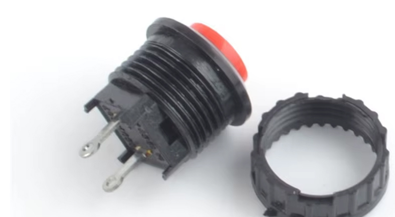 شستی گل پلاستیکی 14mm رنگ آبی