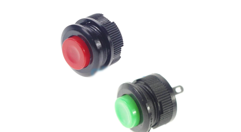 شستی گل پلاستیکی 14mm رنگ آبی