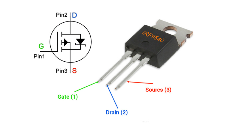 ماسفت IRF9540 پکیج TO-220