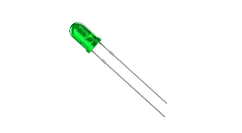 LED سبز مات 3mm