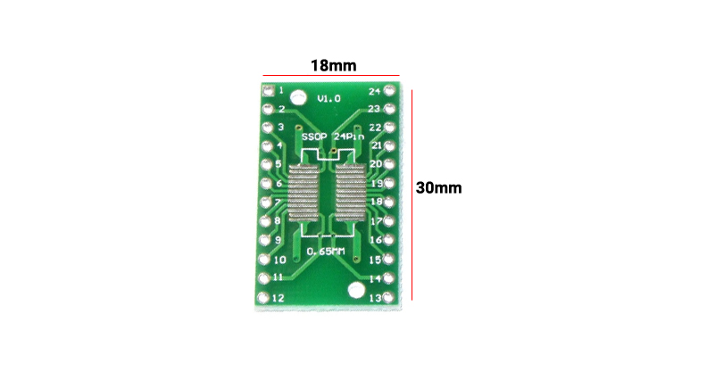 تبدیل SMD به DIP پکیج SOP24 SSOP24 TSSOP24