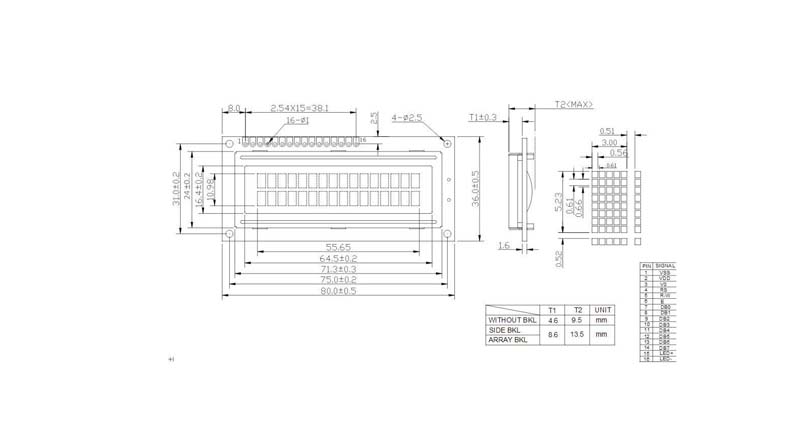 LCD کاراکتری 2x16 بک لایت قرمز